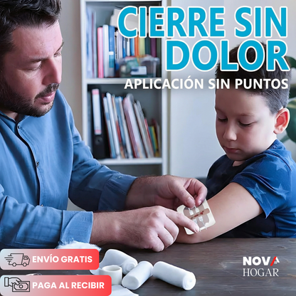 MedZip™ Pack x8 Parche de Sutura Adhesiva para Heridas
