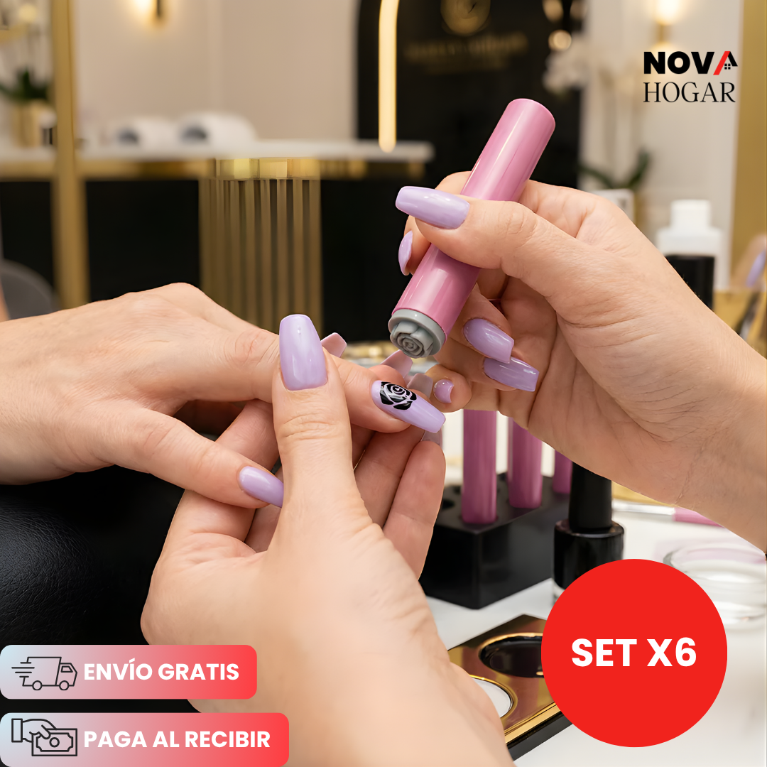 ProNailStamp™ Set x6 Sellos Para Manicura Profesional en Casa