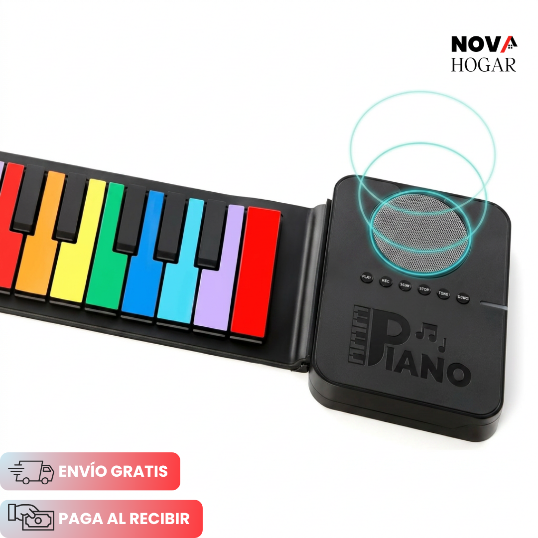 RollNPlay™ Teclado Musical Enrollable para Niños
