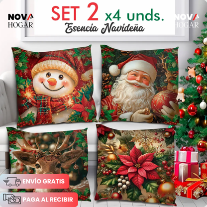 JoyPillow™ Set de Fundas Navideñas Para Cojines