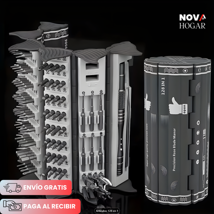 NexusFix™ Juego Destornilladores Profesionales de 128 Piezas