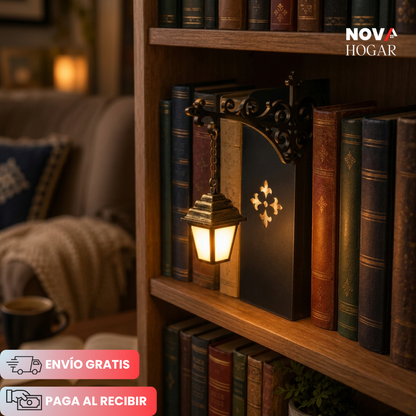 LitShelf™ Faro Decorativo de Biblioteca Retro