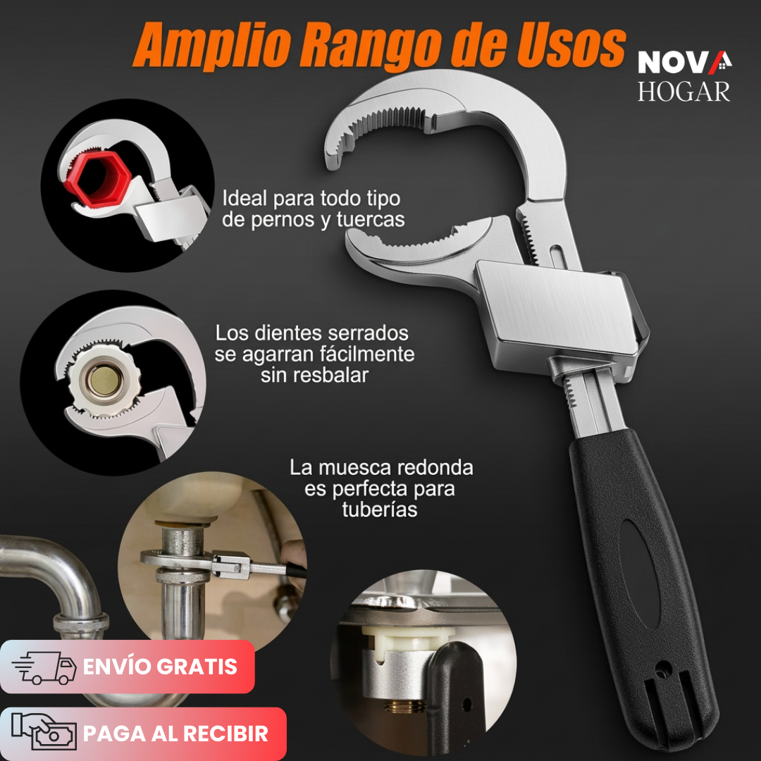 SwiftReach™ Llave Ajustable Multifuncional para Plomería
