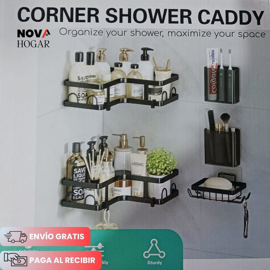 BathRack™ Pack x5 Organizador de Baño Premium