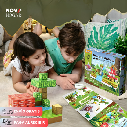 MagneCraft™ Set de 88 Cubos Magnéticos de Construcción