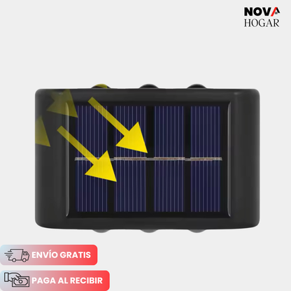 2x1 SolarLuxe™ 2.0 Lámpara Exterior Decorativa con Energía Solar