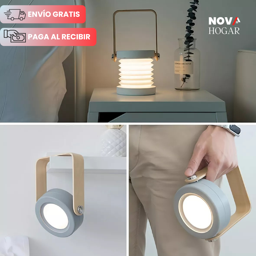 VersaLamp™ Lámpara Retráctil con 3 Formas en 1