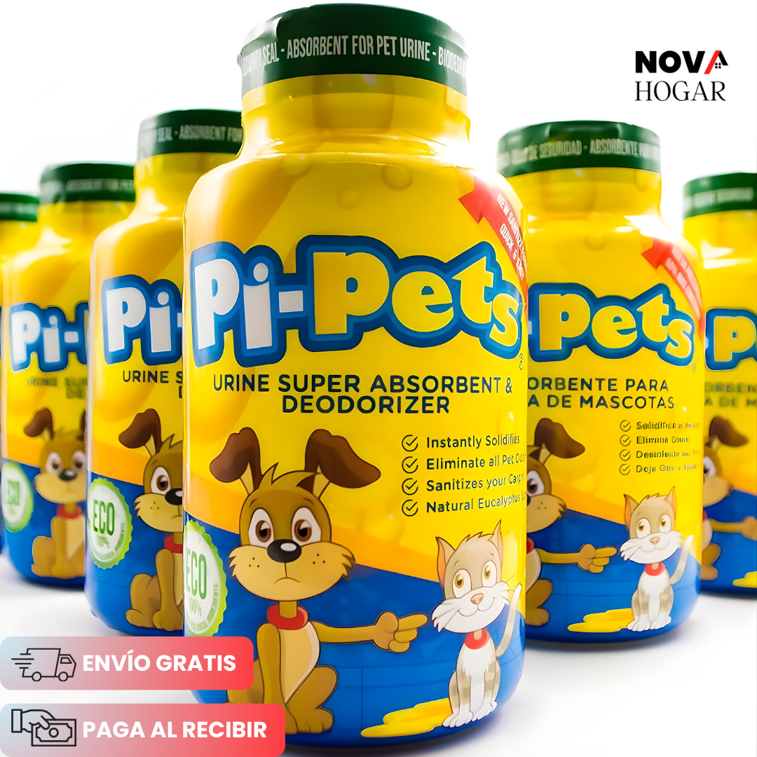 Pipets™ Polvo Solidificador para Orina de Mascotas 100Gr