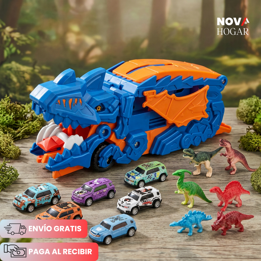 Tracksaurus™ Camión Dinosaurio Con Pista + Carritos y Dinosaurios