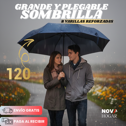 SkyShield Fold™ Sombrilla Extragrande Reforzada 120 cm