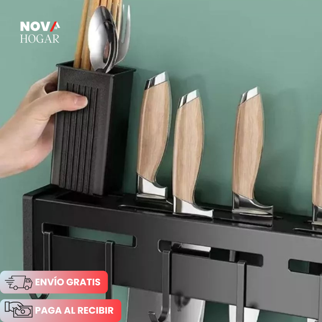 PremiumShelf™ Elegante Organizador para Cuchillos y Utensilios de Cocina