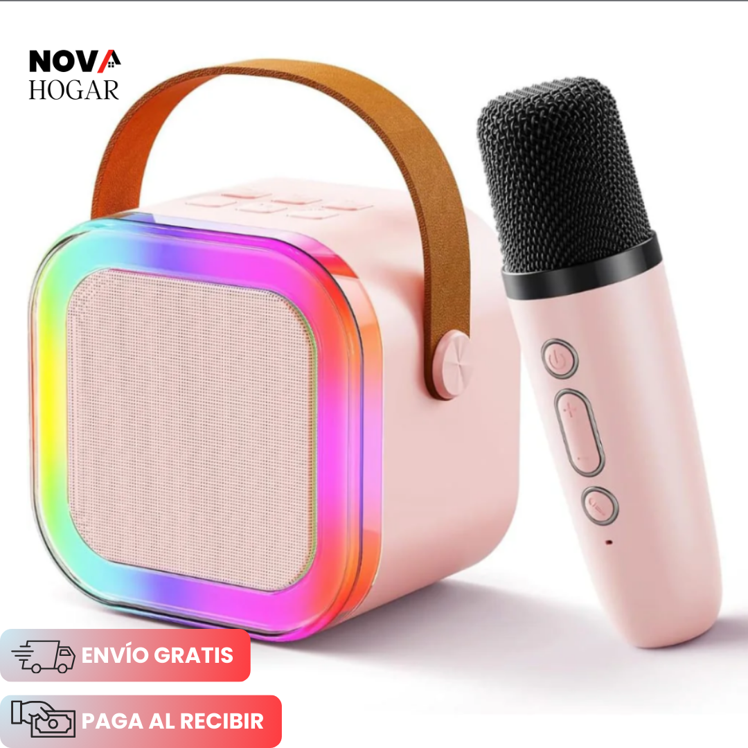 MelodyShine™ Parlante de karaoke Portátil con Micrófono