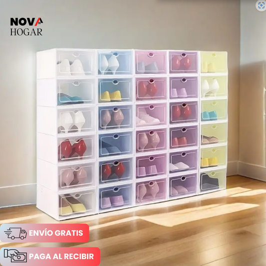AhorraPack x6 ShoeBoxify™ Cajas Organizadoras para tus Zapatos