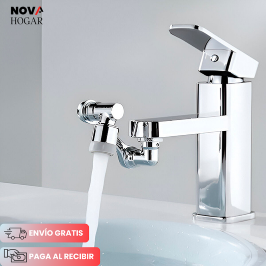 AquaFlex 1080™ Extensor de Grifo Giratorio 1080° con 2 Modos de Agua