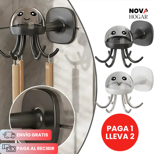 2x1 OctoHook™ Organizador Multifuncional para Pared