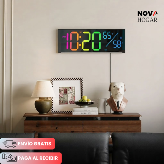 SmarTime™ Reloj Digital de Pared de Gran Tamaño