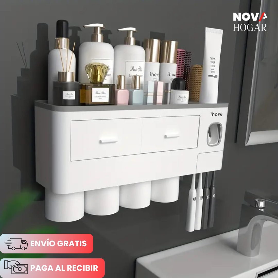 HygieneStation™ Organizador Multifuncional para Baño Diseño Elegante