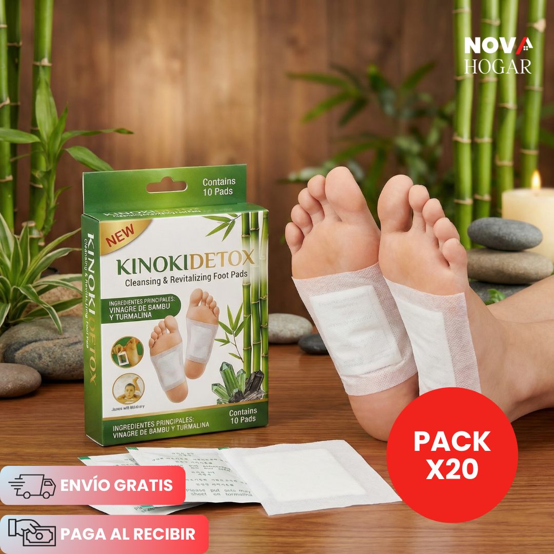 KinokiDetox™ Pack x20 Parches de Desintoxicación Natural