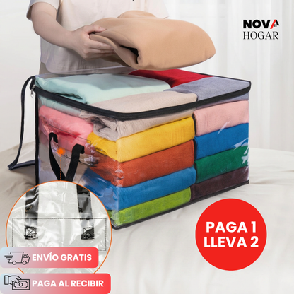 2x1 PackGuard™ Bolsas Organizadoras Grandes Transparentes