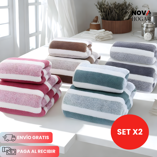 ColorSoft™ Set de Toallas para Pies y Cuerpo