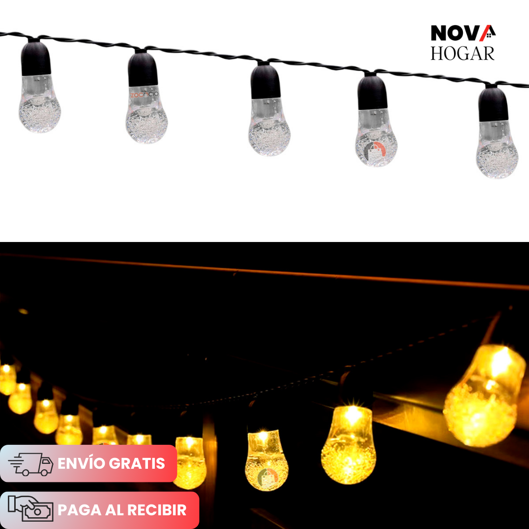 GlowSphere™ Luces Solares para Decoración Retro 7.5 metros