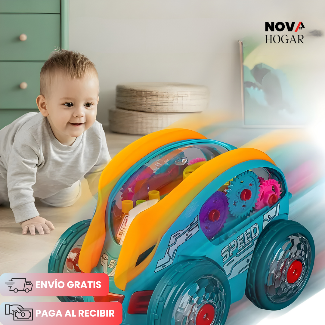 GearRacer™ Auto Dinámico con Luces y Acrobacias