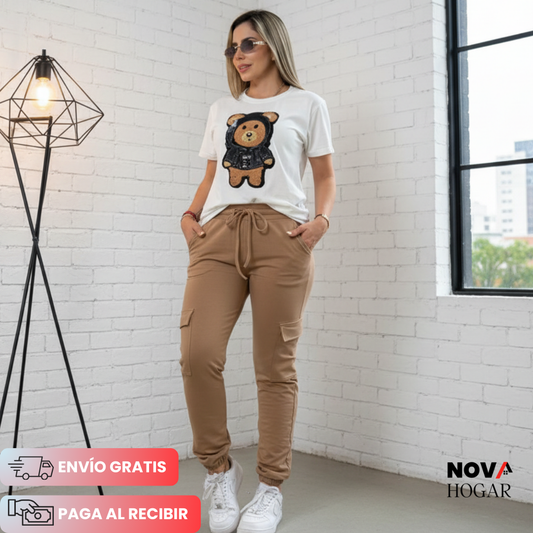 UrbanBear™ Conjunto Moderno con Diseño de Oso