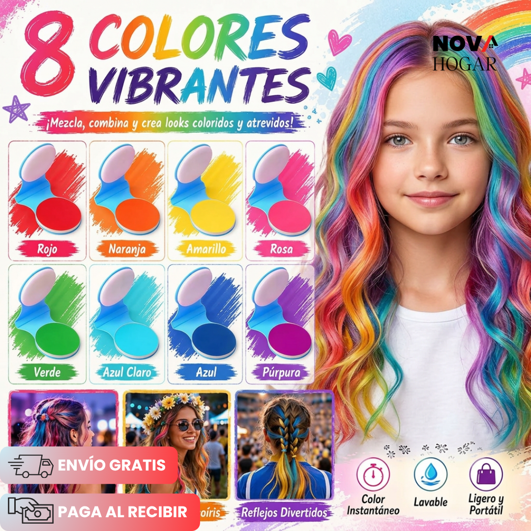 ColorStyle™ Kit De 8 Colores para Cabello Lavables