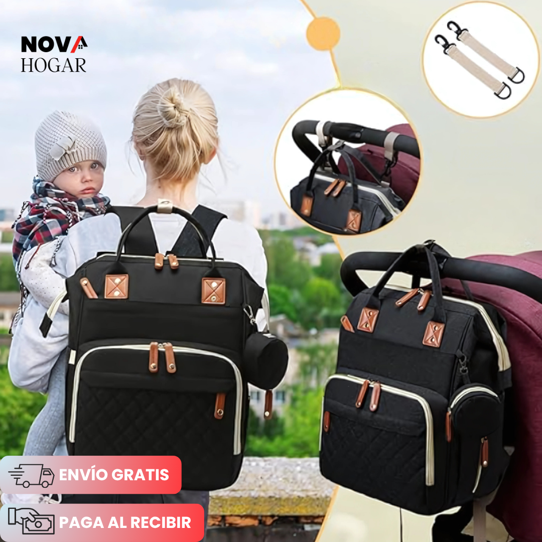 BabyPack™ Pañalera Multifuncional con Cuna