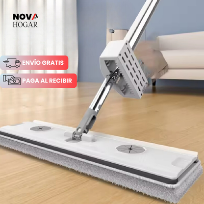 PowerSpin™ Mopa Plana Autoexprimible para Limpieza Ultrarápida