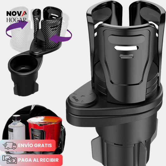 CarCup Duo™ Portavaso Ajustable 2 en 1
