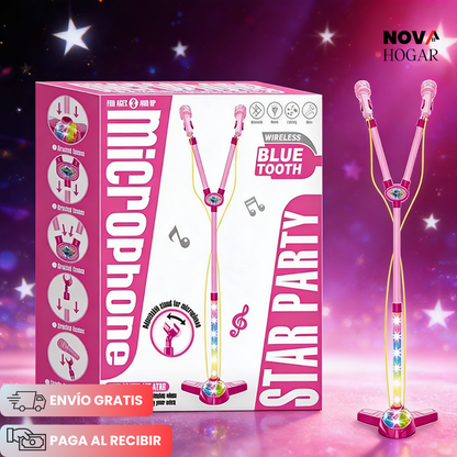 K-Pop Star™ Micrófono Infantil con Luces y Bluetooth