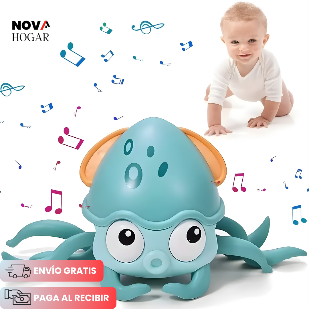 SquidZoom™ Calamar Luminoso Musical Interactivo