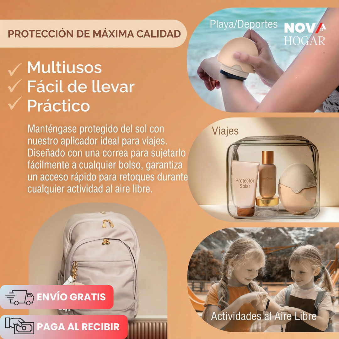 SunRoller™ Aplicador de Protector Solar Portátil