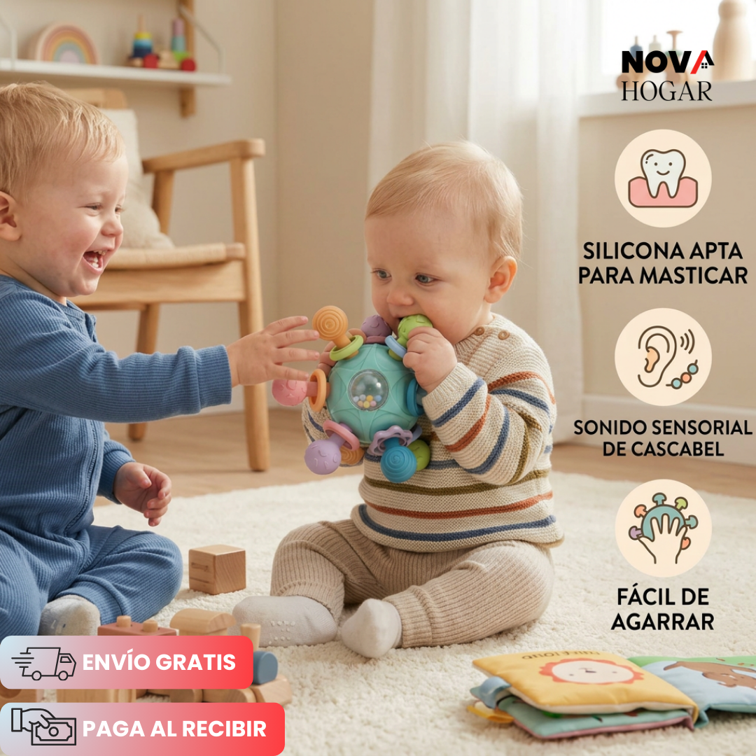 SensGlee™ Mordedor y Sonajero Sensorial Infantil