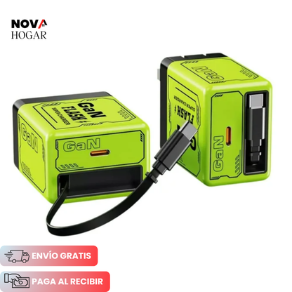 TurboReel™ Cargador Retráctil GaN De Alta Potencia