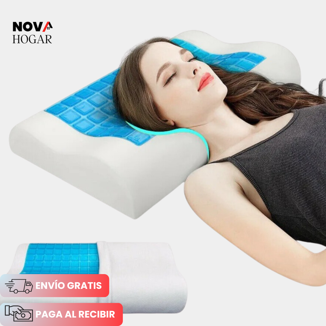 ContourPillow™ Almohada Ortopédica Certificada con Gel Refrescante