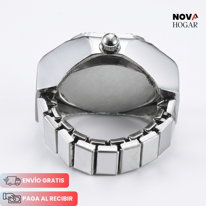 LuxeTick™ Elegante Reloj Anillo de Estilo Atemporal