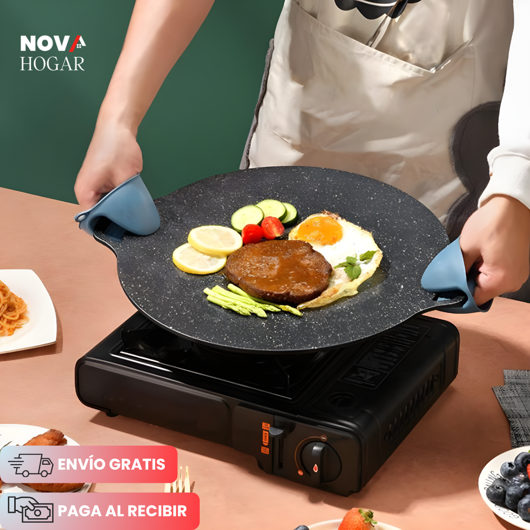HeatMaster™ Parrilla de Barbacoa Coreana Antiadherente