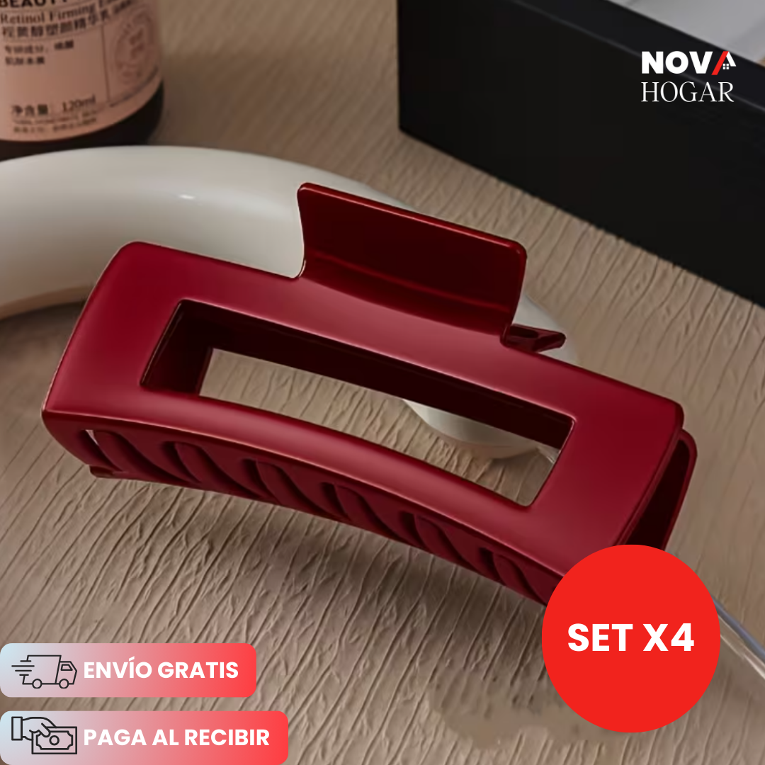 Set x4 EverClaw™ Ganchos Flexibles y Duraderos para Cabello