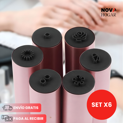 ProNailStamp™ Set x6 Sellos Para Manicura Profesional en Casa