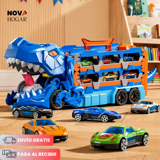 Trackasaurus Rex™ Camión Dinosaurio Con Pista + 12 Carritos