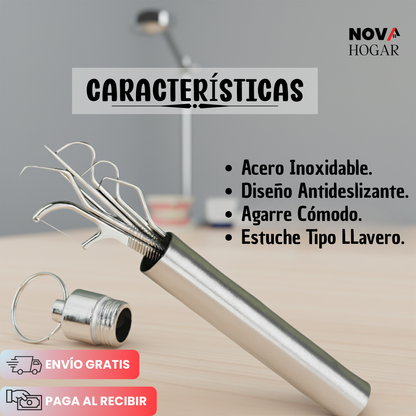 2x1 OralGuard™ Set de Higiene Bucal de Acero Inoxidable