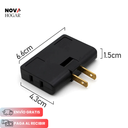 2x1 FlexiPlug™ Multi-Toma Giratoria 3 en 1