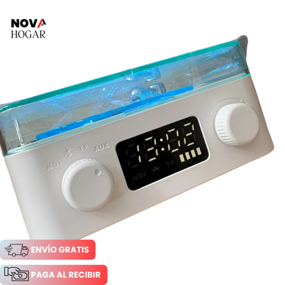 RetroWave™ Tocadiscos Bluetooth con Iluminación Relajante