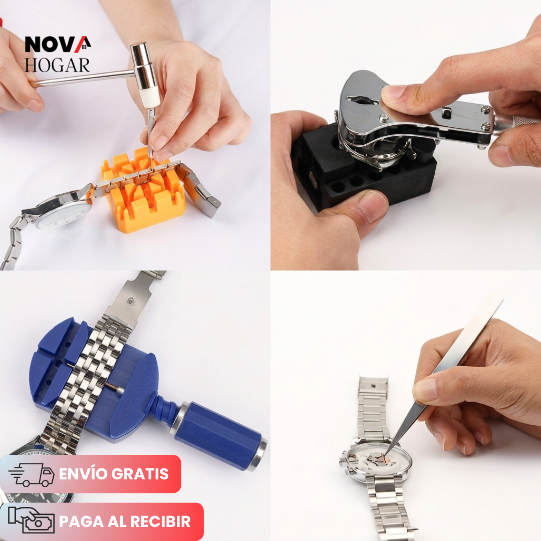 FixItWatch™ Set Profesional de 72 Piezas para Reparar Relojes