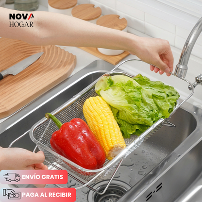 2x1 SteelStretch™ Escurridor Expandible De Acero