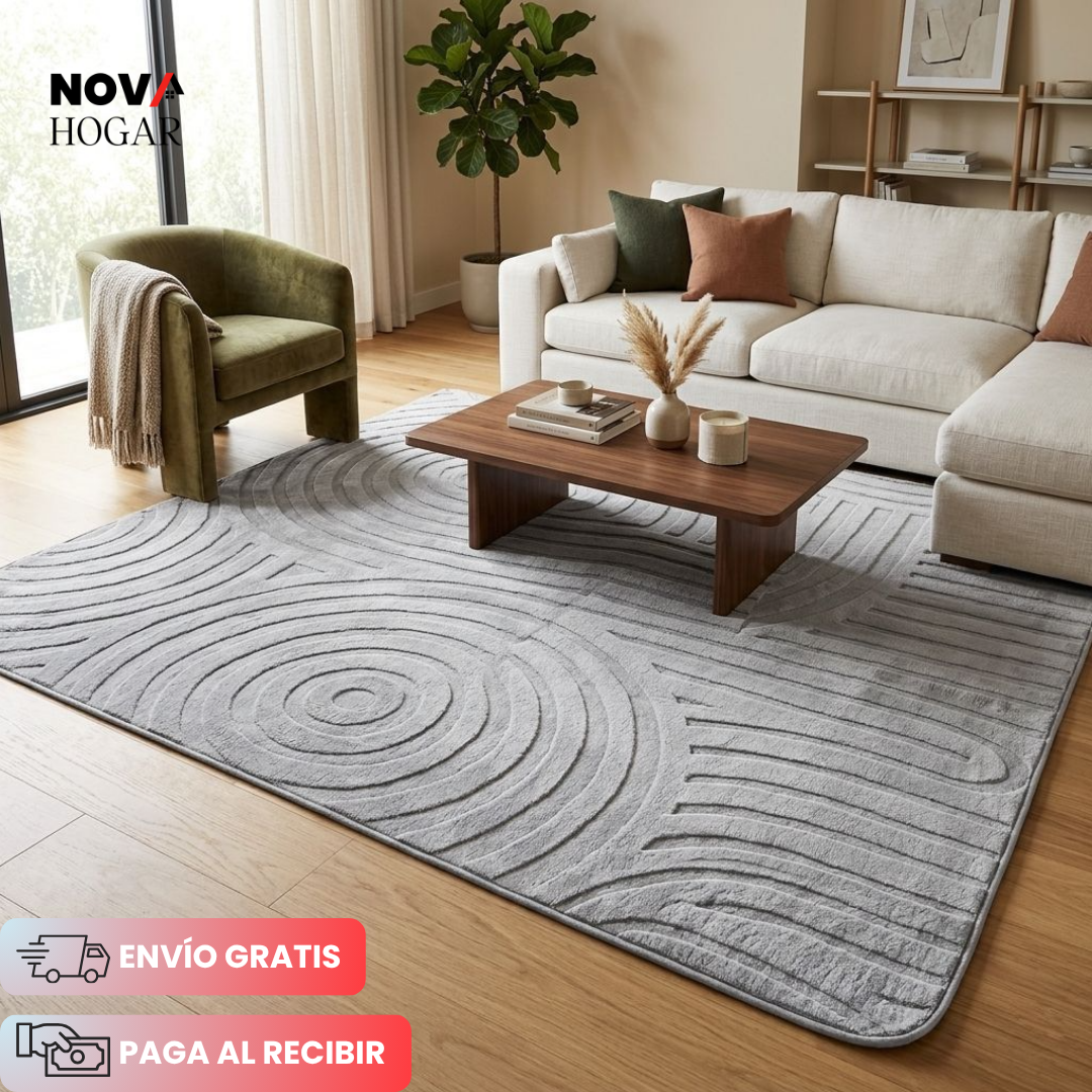 SoftTurk™ Alfombra Turca Moderna de Lujo 1.5x2m