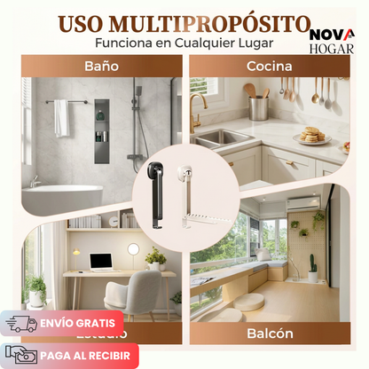 3x1 SlimHang™ Tendedero Plegable de Pared