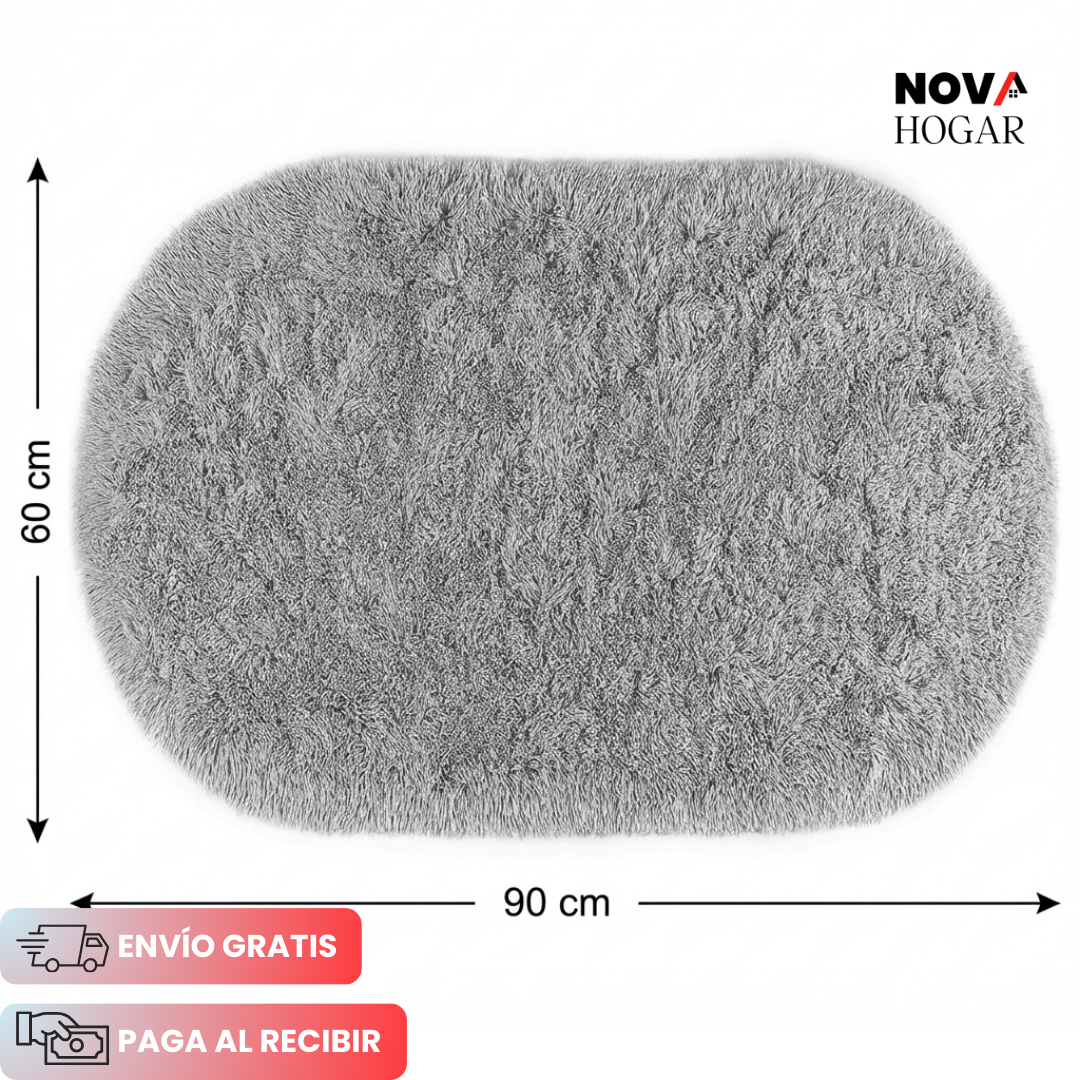 2x1 CloudOval™ Alfombra Esponjosa para Pie de Cama
